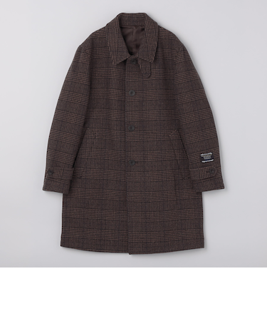 SHIPS Colors:ホロウ ウール ステンカラーコート