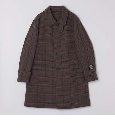 SHIPS Colors:ホロウ ウール ステンカラーコート