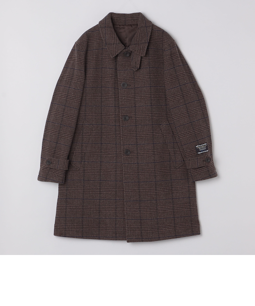 SHIPS Colors:ホロウ ウール ステンカラーコート