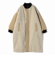 【SHIPS別注】Nell: ボア コンビ ロング コート