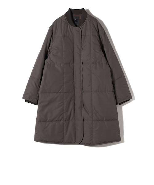 quaranciel:〈撥水加工〉中綿 スタンドカラー ダブル ジップ
