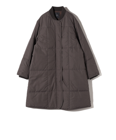 SHIPS Primary Navy Label:中綿 キルト コート