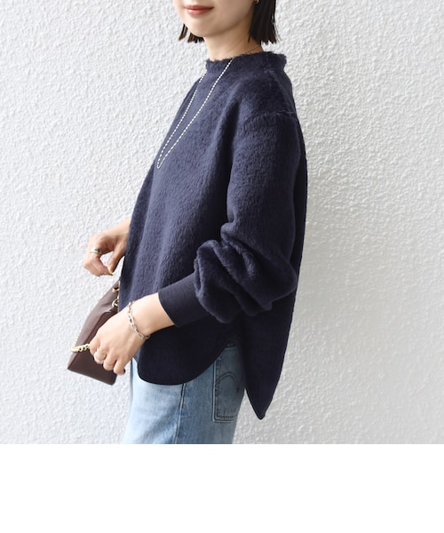 WEB限定】〈手洗い可能〉バルフィー ロング シャギー ボトルネック