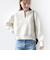 《予約》【WEB限定】〈手洗い可能〉キルティング ジャカード キーネック プルオーバー