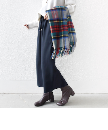 《予約》〈手洗い可能〉両面起毛 ドロスト スカート