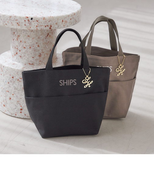 《予約》チャーム付き ポケット トート バッグ