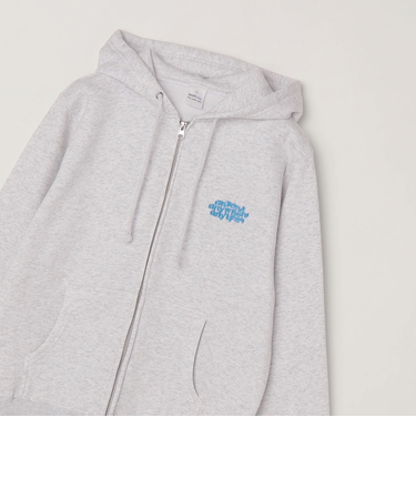 【WEB限定】SHIPS any: ワンポイント ロゴ 裏起毛 スウェット ジップ パーカー◆