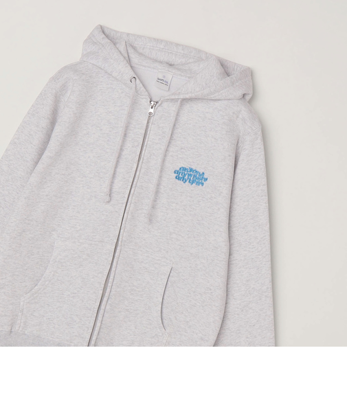 【WEB限定】SHIPS any: ワンポイント ロゴ 裏起毛 スウェット ジップ パーカー◆