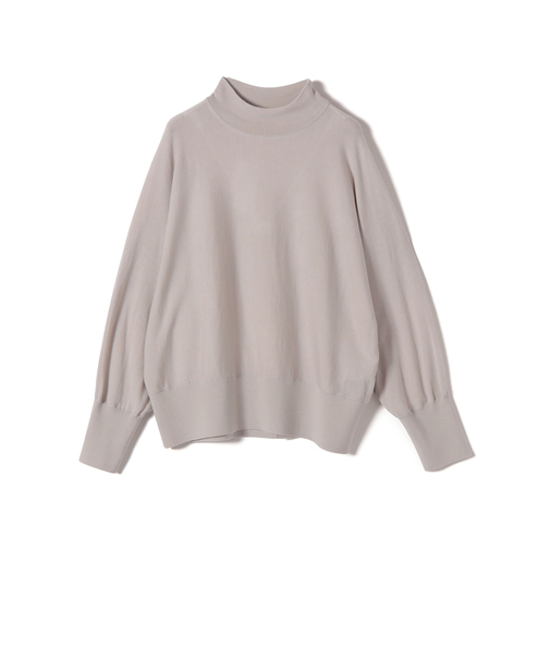 SHIPS Primary Navy Label:MERINO WOOL ハイネック ドルマン ニット