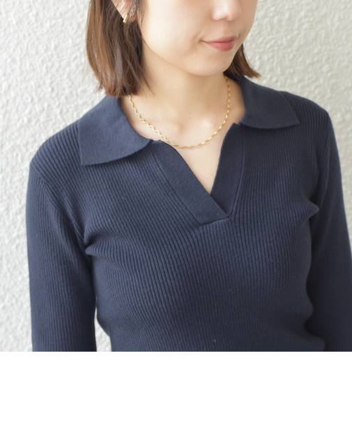 SHIPS Colors:ウェーブ チェーン ネックレス