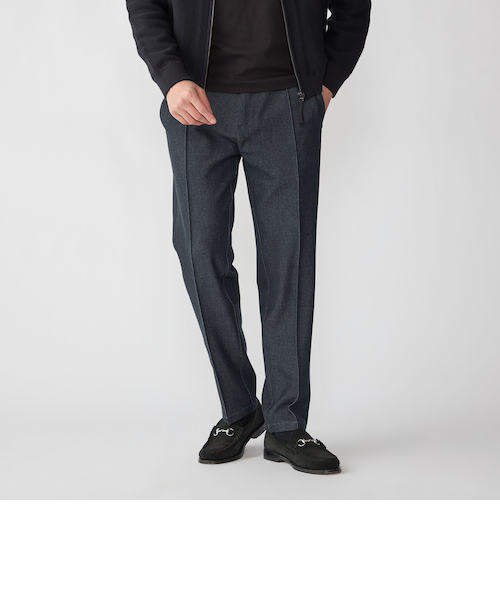 BERNARD ZINS:BAC J ツープリーツ ブラックウォッチ パンツ｜シップス