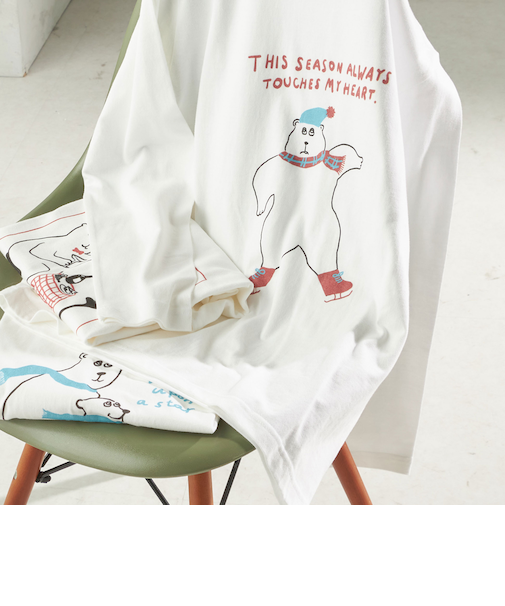 Shiomi Wada×SHIPS: ロンTEE