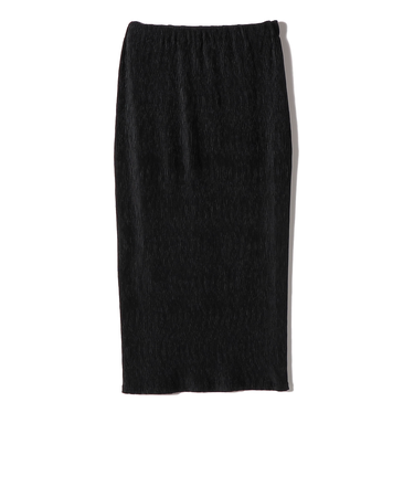 SHIPS Colors:〈手洗い可能〉ポリエステル ベロア プリーツ タイトスカート