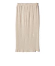 SHIPS Colors:〈手洗い可能〉ポリエステル ベロア プリーツ タイトスカート