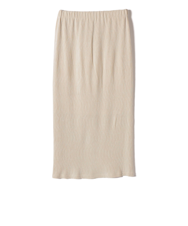 SHIPS Colors:〈手洗い可能〉ポリエステル ベロア プリーツ タイトスカート