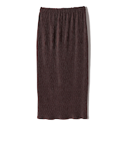 SHIPS Colors:〈手洗い可能〉ポリエステル ベロア プリーツ タイトスカート