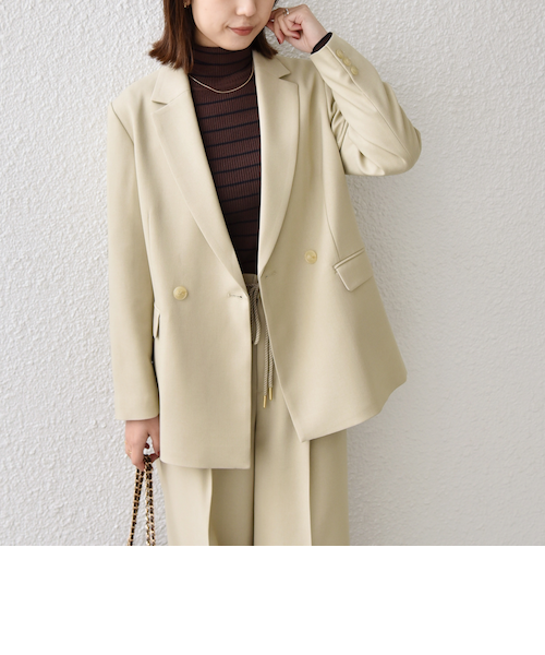 SHIPS Colors:ウールライク ダブルボタン ジャケット2（セットアップ