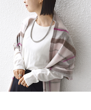 〈洗濯機可能〉ラメ クルーネック 長袖 ニット