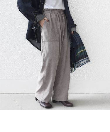 《予約》〈洗濯機可能〉TUMUGITO(R) コーデュロイ ドロスト パンツ 2