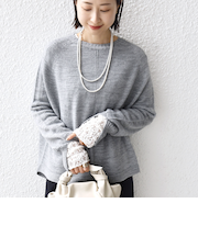 《予約》【WEB限定】〈手洗い可能〉ホールガーメント ドルマン ニット