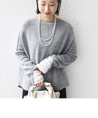 《予約》【WEB限定】〈手洗い可能〉ホールガーメント ドルマン ニット