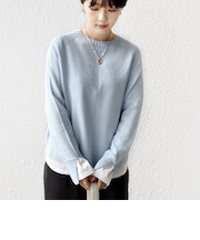 《予約》【WEB限定】〈手洗い可能〉ホールガーメント ドルマン ニット