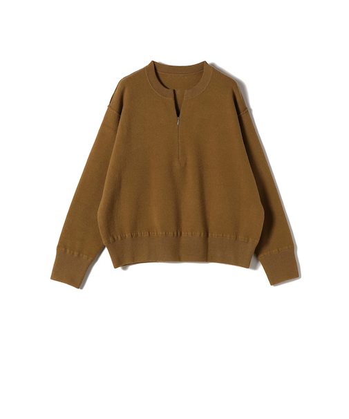 SHIPS Colors:〈手洗い可能〉フロント ジップ ニット