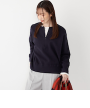 SHIPS Colors:〈手洗い可能〉フロント ジップ ニット