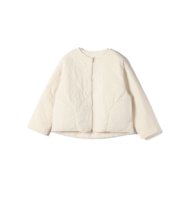 innowave:リバーシブル ジップ キルティング アウター