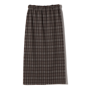 SHIPS Colors:〈手洗い可能〉ジャージー へリボーン / チェック タイトスカート