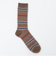 ANONYMOUS: スノー フェアアイル クルー ソックス