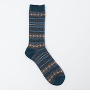 ANONYMOUS: スノー フェアアイル クルー ソックス