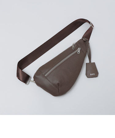 【WEB限定】SHIPS: 合成皮革 ティアーズルック ワンショルダー バッグ