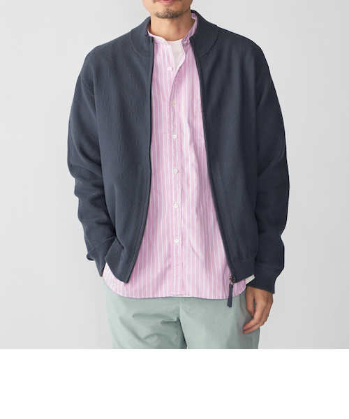 SHIPS: 〈手洗い可能〉SOLOTEX(R) ピケ ドライバーズ ニット｜シップス