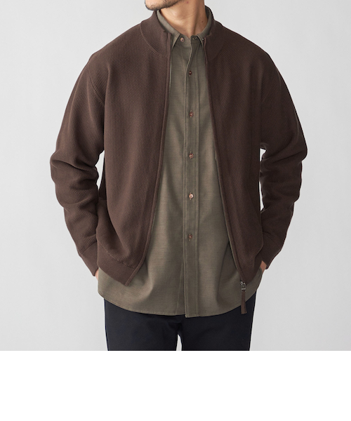 SHIPS: 〈手洗い可能〉SOLOTEX(R) ピケ ドライバーズ ニット｜シップス