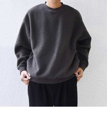 SHIPS any:〈洗濯機可能〉ボア フリース レイヤード ネック プルオーバー◆