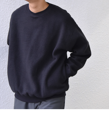 SHIPS any:〈洗濯機可能〉ボア フリース レイヤード ネック プルオーバー◆