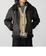 BENCH MARKING SHIRTS: フェイク ムートン B3 ブルゾン