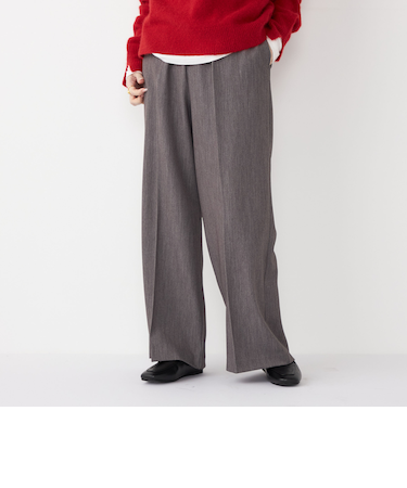 《予約》SHIPS Colors:〈手洗い可能〉TR ストレート ゴム パンツ2◆