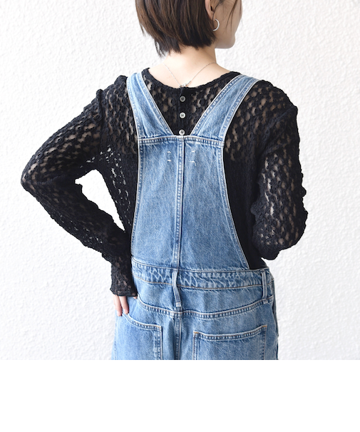 《一部追加予約》〈手洗い可能〉ラッセル レース ヘンリー ネック 2WAY プルオーバー