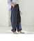 《予約》〈手洗い可 / 撥水加工〉サイド ポケット 裾 ドロスト パンツ