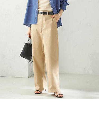 《予約》〈洗濯機可能〉ストレッチ チノ 硫化染め パンツ