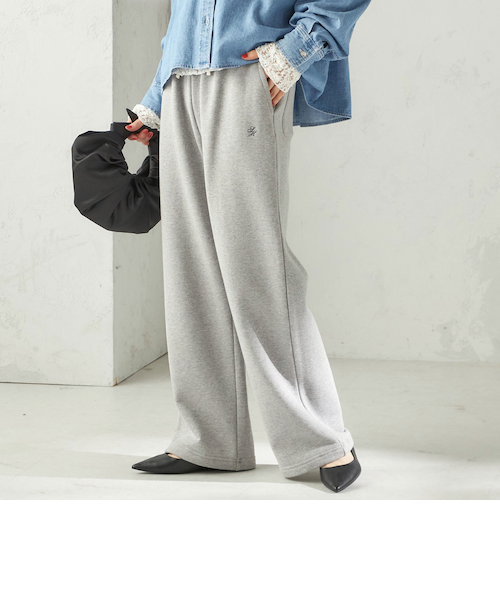 yyy様9.3日発送 予約》〈洗濯機可能〉AZUMA 裏毛 刺繍 パンツ｜シップスの通販｜&mall