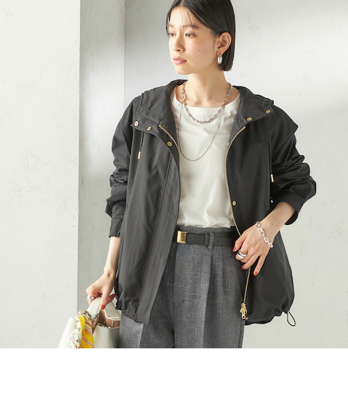 美品 アギュー　3way ロングマウンテンパーカー　キルティングベスト付 白 予約》〈手洗い可能 / 撥水加工〉キルティング ベスト 付き マウンテン