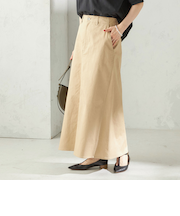 《予約》〈洗濯機可能〉ストレッチ チノ 硫化染め ステッチ スカート