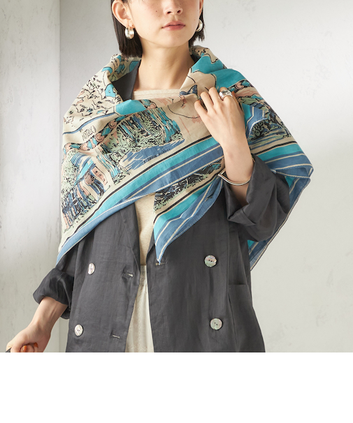 BINDU: スカーフ 100×100