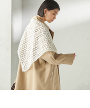 《予約》【SHIPS別注】BINDU: レース トライアングル スカーフ