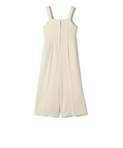 《予約》SHIPS Colors:〈手洗い可能〉ポリエステル/リネン スラブ オールインワン◆