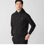 【WEB限定】SHIPS: コットン ポリ ダブル ニット フーディー パーカ (セットアップ対応)