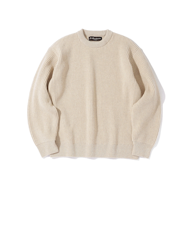 Southwick Gate Label: ウール シルク クルーネック ニット